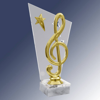 Акриловая награда Музыка 1793-220-004