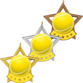 Акриловая медаль большой теннис 2868-004-200
