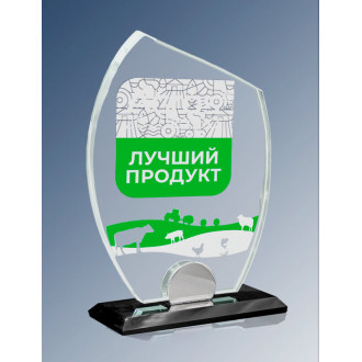 Награда из стекла с цветной печатью 1677-200-УФ0