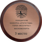 Плакетка с лазер. гравировкой 1911-250-ГР3