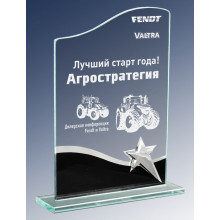 Награда из стекла с лазерной гравировкой 1680-180-ГР0