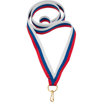 Лента для медали триколор, 11мм 0021-011-032